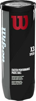 Wilson Performance Speed Padel x3 Practice Padel Balls 3pcs