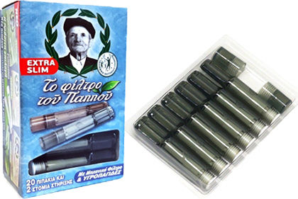 Tou Pappou Пайпове За Цигари Extra Slim 5.5mm Прозрачни 20 Броя