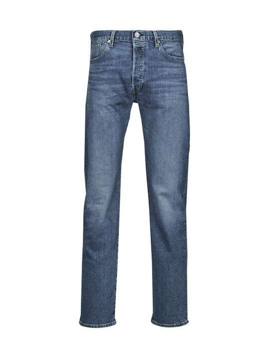 501 Herren Jeanshose mit Regulär Gerader Anwendung Blau