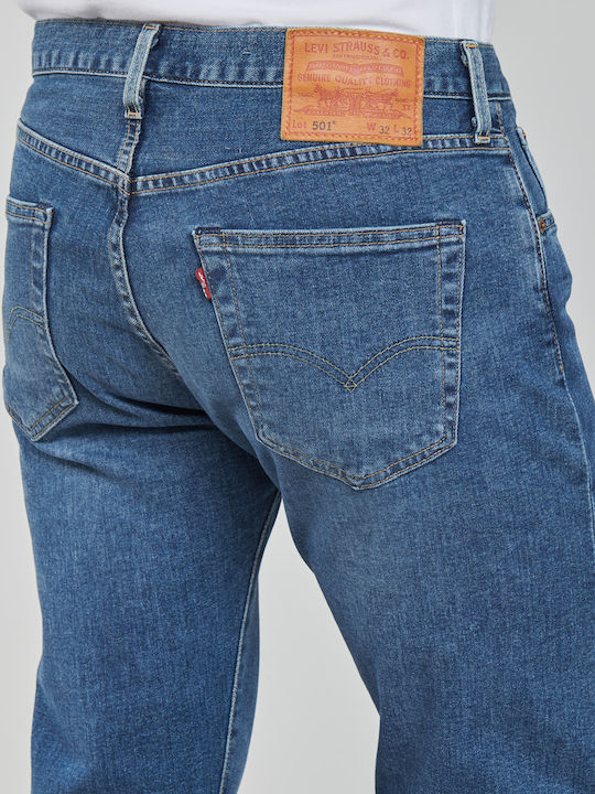 501 Herren Jeanshose mit Regulär Gerader Anwendung Blau