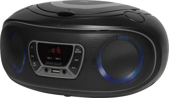 Denver Φορητό Ηχοσύστημα με Bluetooth / CD / USB / Ραδιόφωνο Γκρι
