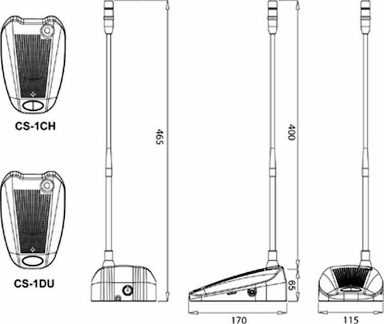 JTS Announcement Microphone Conference System CS-1DU