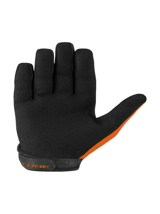 Cube Performance Voller Finger Fahrradhandschuhe Kinder Orange