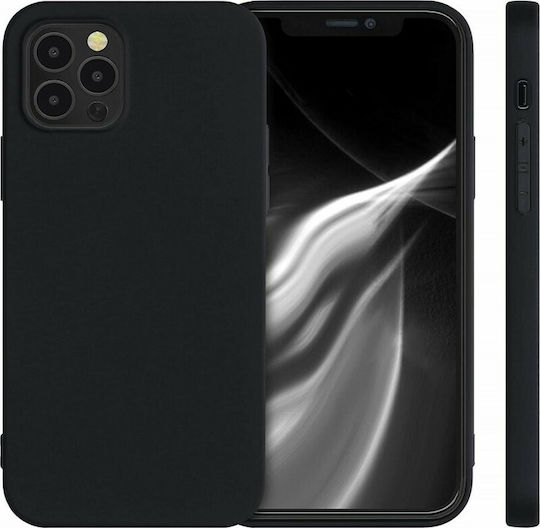 KWmobile Задна корица Силикон черен мат (iPhone 12 / 12 Pro)