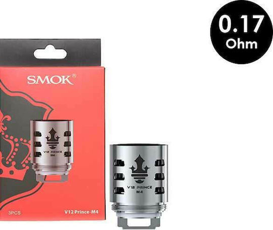 Smok TFV12 Prince Μ4 Electronic Cigarette Resistance 0.17ohm (DL) 1pcs