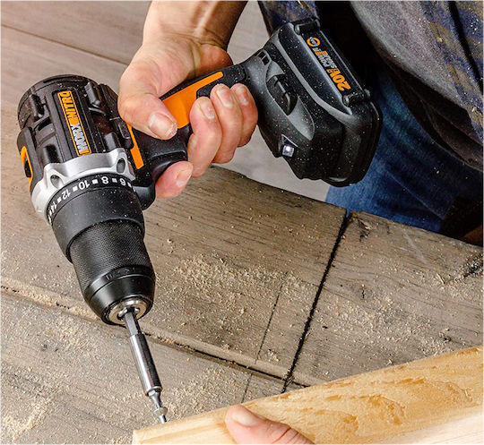 Worx Κρουστικό Δραπανοκατσάβιδο Μπαταρίας Solo Brushless
