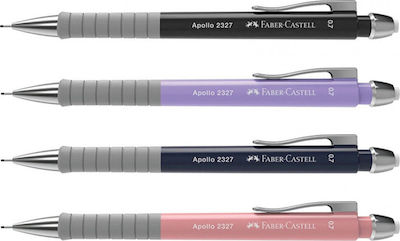 Faber-Castell Apollo Μηχανικό Μολύβι 0.7mm με Γόμα Κατάλληλο για Σχέδιο Μαύρο