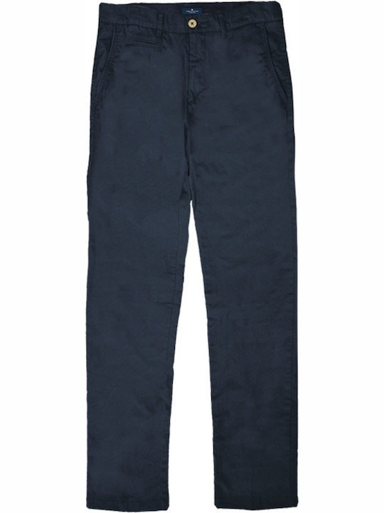 Trousers Chino Elastic in Regular Fit Navy Blue