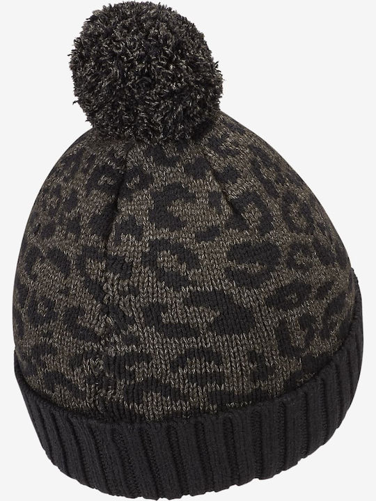 Futura Pom Pom Beanie Γυναικείος Σκούφος Πλεκτός σε Μαύρο χρώμα