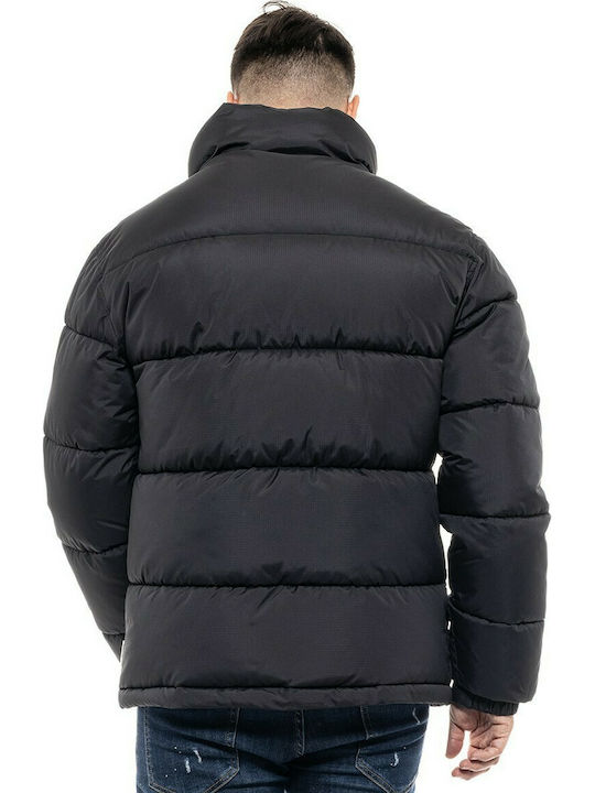 Biston Herren Winter Jacke Puffer Schwarz