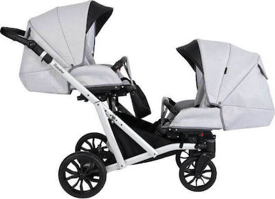 Kunert Booster 3 in 1 Verstellbar Doppelter Kinderwagen Geeignet für Neugeborene Burgundisch