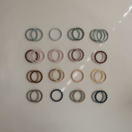 Mushie Pearl Teething Bracelet made of Silicone for 0 m+ 3pcs