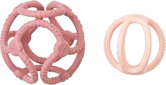 Nattou N Silicone Teething Ring for 0 m+ 2 Pieces