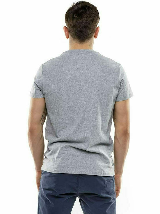 Devergo T-shirt Bărbătesc cu Mânecă Scurtă Gri 1D21SS4038SS0105