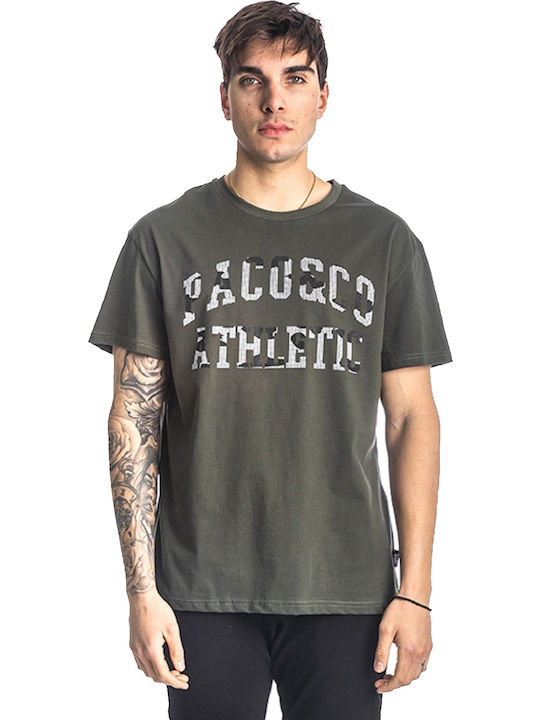 Paco & Co Herren T-Shirt Kurzarm Khaki