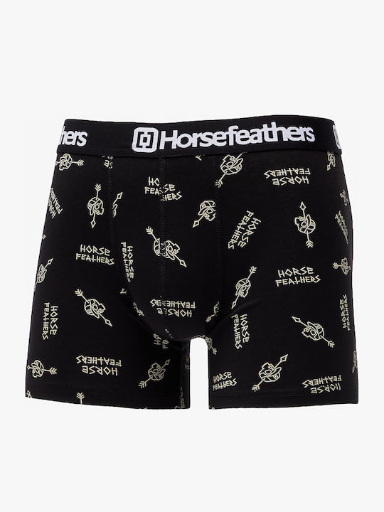 Horsefeathers Sidney Herren Boxershorts Schwarz mit Mustern 1Packung