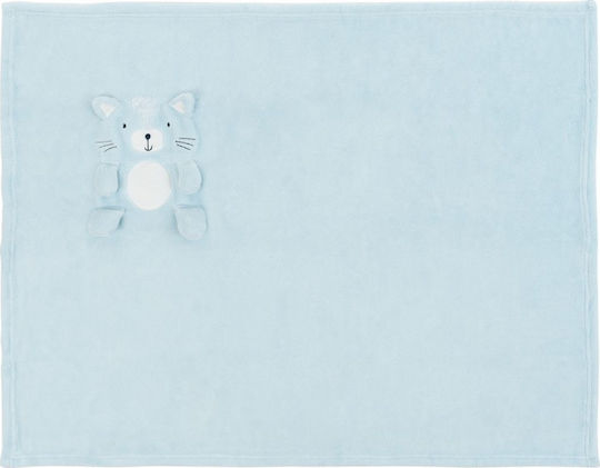 Kikka Boo Babydecke Wickeltücher für Kinderzimmer 3D Katze mit Tier 75x100cm