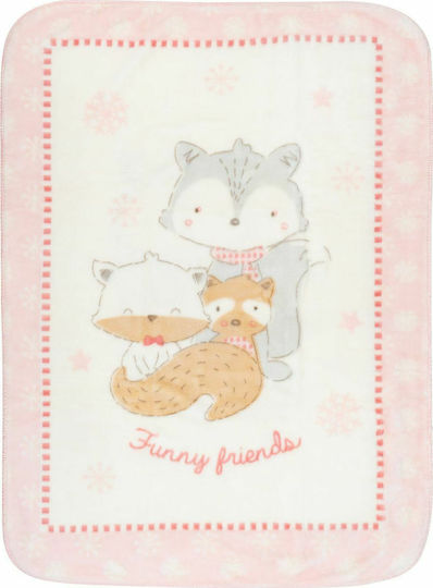 Kikka Boo Babydecken Für Kinderbett Funny Friends 110x140cm