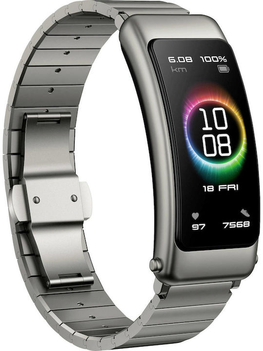 Huawei TalkBand B6 cu Monitor de Puls Titanium Gray