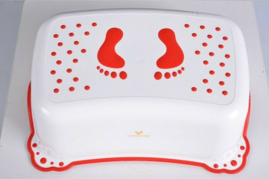 Cangaroo Single Kids Step Stool Ocean Sea White