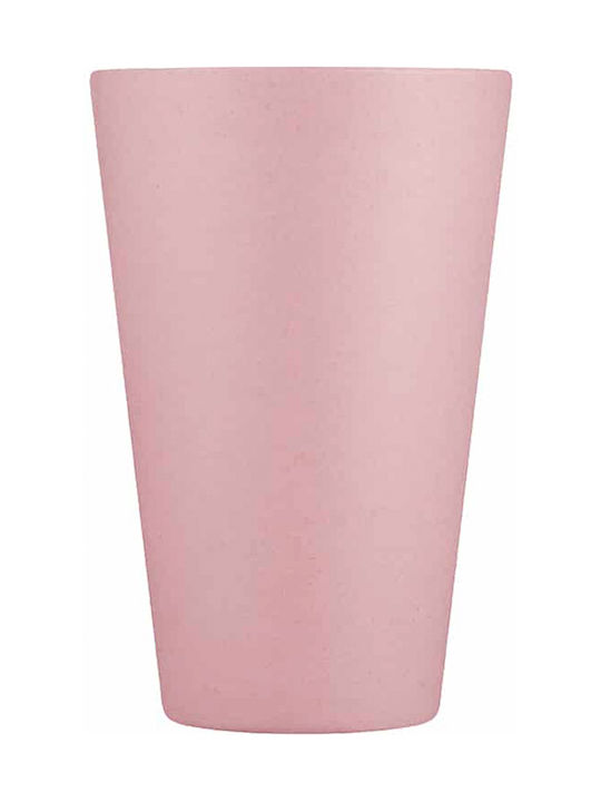 Ecoffee Cup Local Fluff Κούπα Μπαμπού με Καπάκι Ροζ 400ml