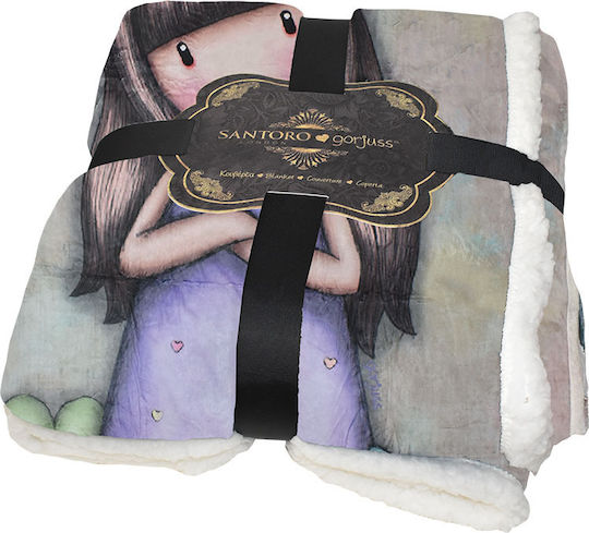Stamion Blanket Fleece Garden Gray 140x210cm