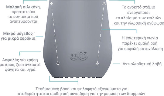 Ezpz Παιδικό Ποτηράκι "Tiny Cup" από Σιλικόνη Πράσινο για 24m+