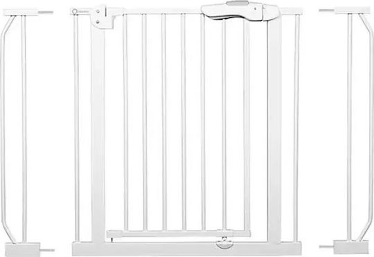 Lionelo Truus Slim Foldable Security Door Simple Placement made of Metal in Gray Color 105x78cm 1pcs
