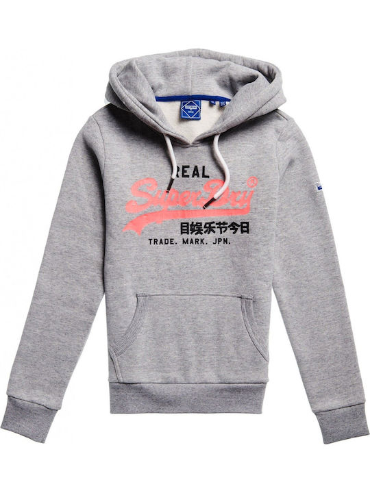 Vintage Logo Ac Damen Sweatshirt Kapuzen Gray