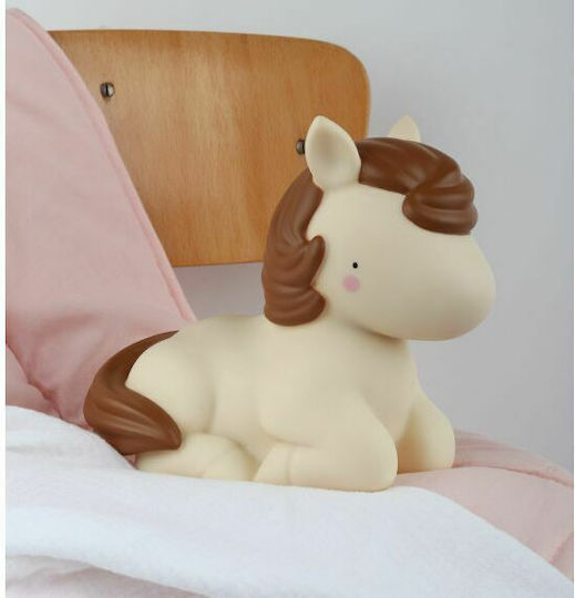 A Little Lovely Company Led Kids Decorative Lamp Horse Beige 20x11x17εκ.