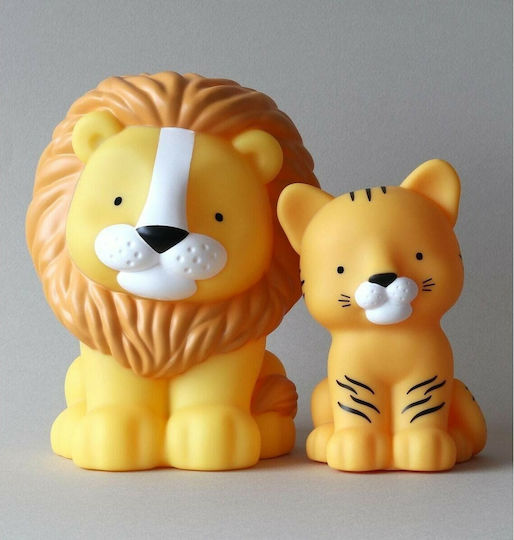 A Little Lovely Company Nursery Night Light LED Lion Battery Yellow