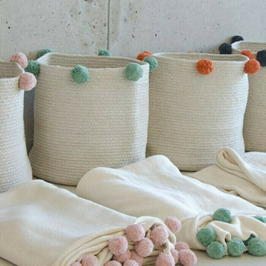 Lorena Canals Kinder Aufbewahrungskorb Bubbly Grün 30x30x30cm 1Stück
