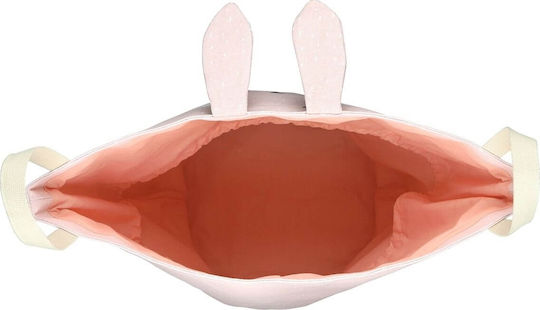 Trixie Kinder Wäschekorb aus Stoff Mrs. Rabbit Rosa 40x40x60cm 1Stück