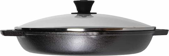 Lodge Chef Collection Τηγάνι από Μαντέμι Με Καπάκι 30.5cm