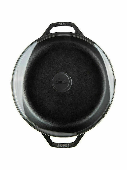 Lodge Chef Collection Τηγάνι από Μαντέμι Με Καπάκι 30.5cm