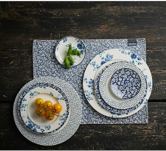 Laura Ashley Blueprints Plate Soup made of Porcelain China Rose with Diameter 22cm