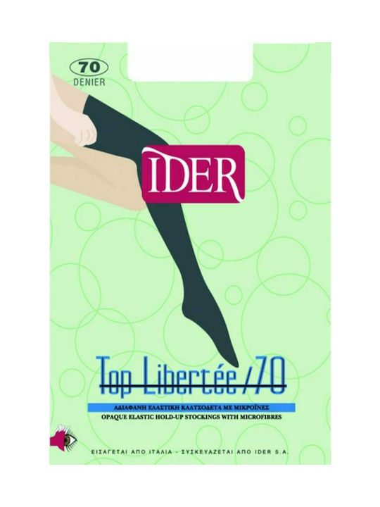 IDER Top Libertee Women's High Socks 70 Den Melon -105