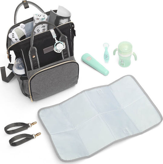 Babyono Diaper Bag Oslo Style Gray 30x40cm.