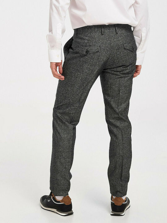 TOM FRANK MEN'S TROUSERS - 299.142 ANTHRACITE