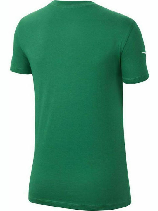 Nike Park 20 Femeie Sport Bumbac Bluză Mâneci scurte Verde