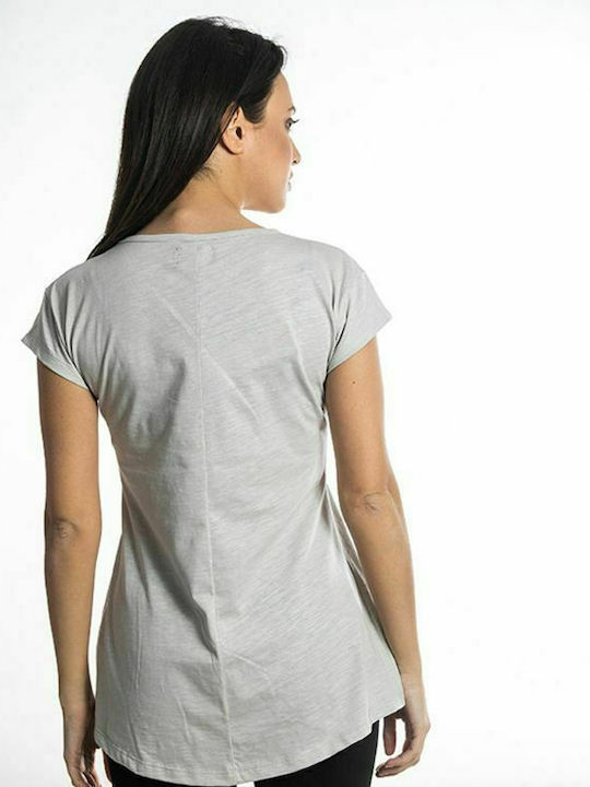 Paco & Co Summer Women's Cotton Blouse Gray