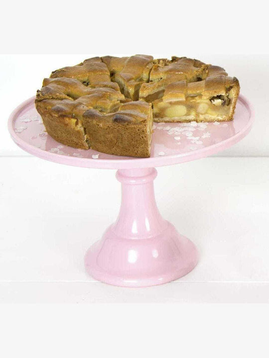 A Little Lovely Company Τουρτιέρα Πλαστική με Πόδι Ροζ 29.7x29.7x20.2εκ.