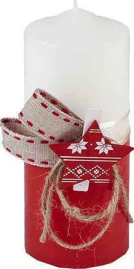 XMASfest Christmas Candle 12x5cm (Μiscellaneous Designs)