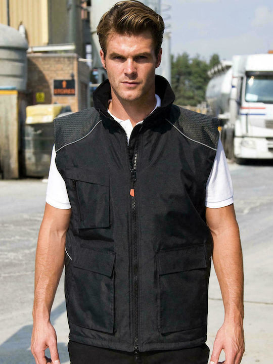 Result Vostex Bodywarmer Arbeitsweste Wasserdicht Schwarz