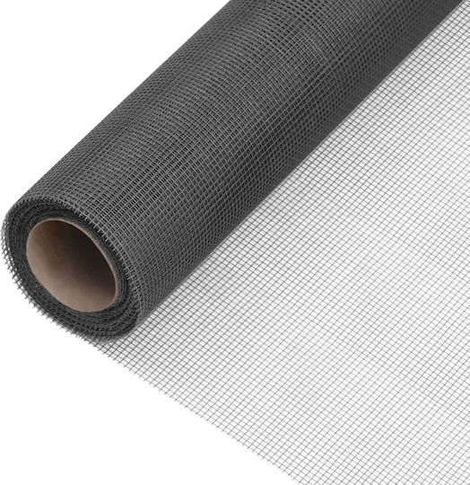 vidaXL Mosquito Net Door Fiberglass Black 500x80cm