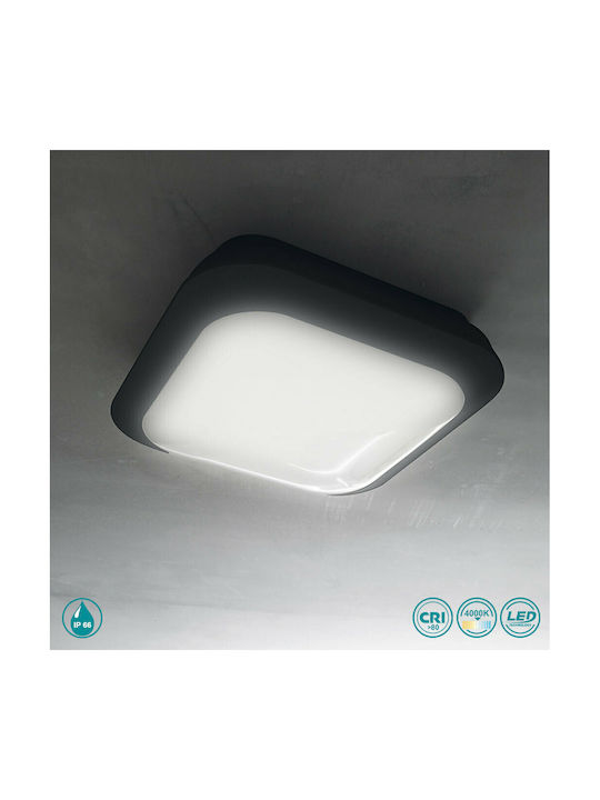 Gea Luce Sidhe Deckenleuchte für den Außenbereich mit integriertem LED in Gray Farbe GES921