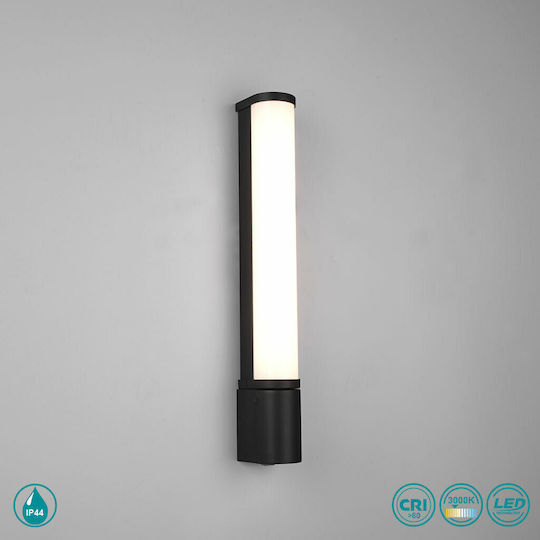 Trio Lighting Piera Класически Осветително тяло За баня с вграден LED Черен 41x5.5см.