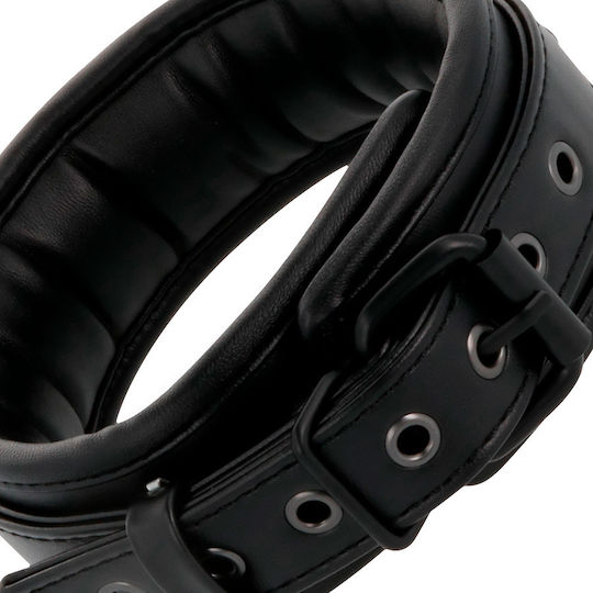 Darkness Full Black Collar with Leash Halsband in Schwarz Farbe
