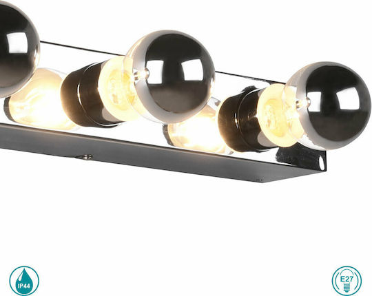 Trio Lighting Modern Lamp Bathroom with Socket E27 Silver 55cm