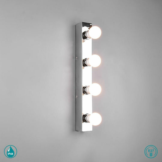 Trio Lighting Modern Lamp Bathroom with Socket E27 Silver 55cm